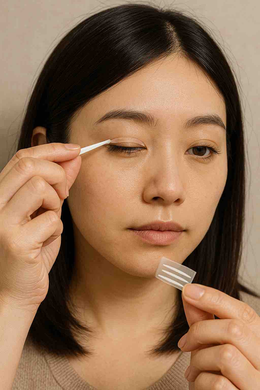 安全に二重の癖付けを夜に行うための方法とおすすめアイテム