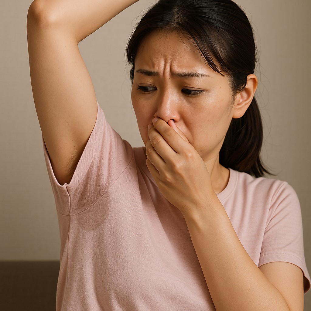 汗が臭い女性の原因とその背景
