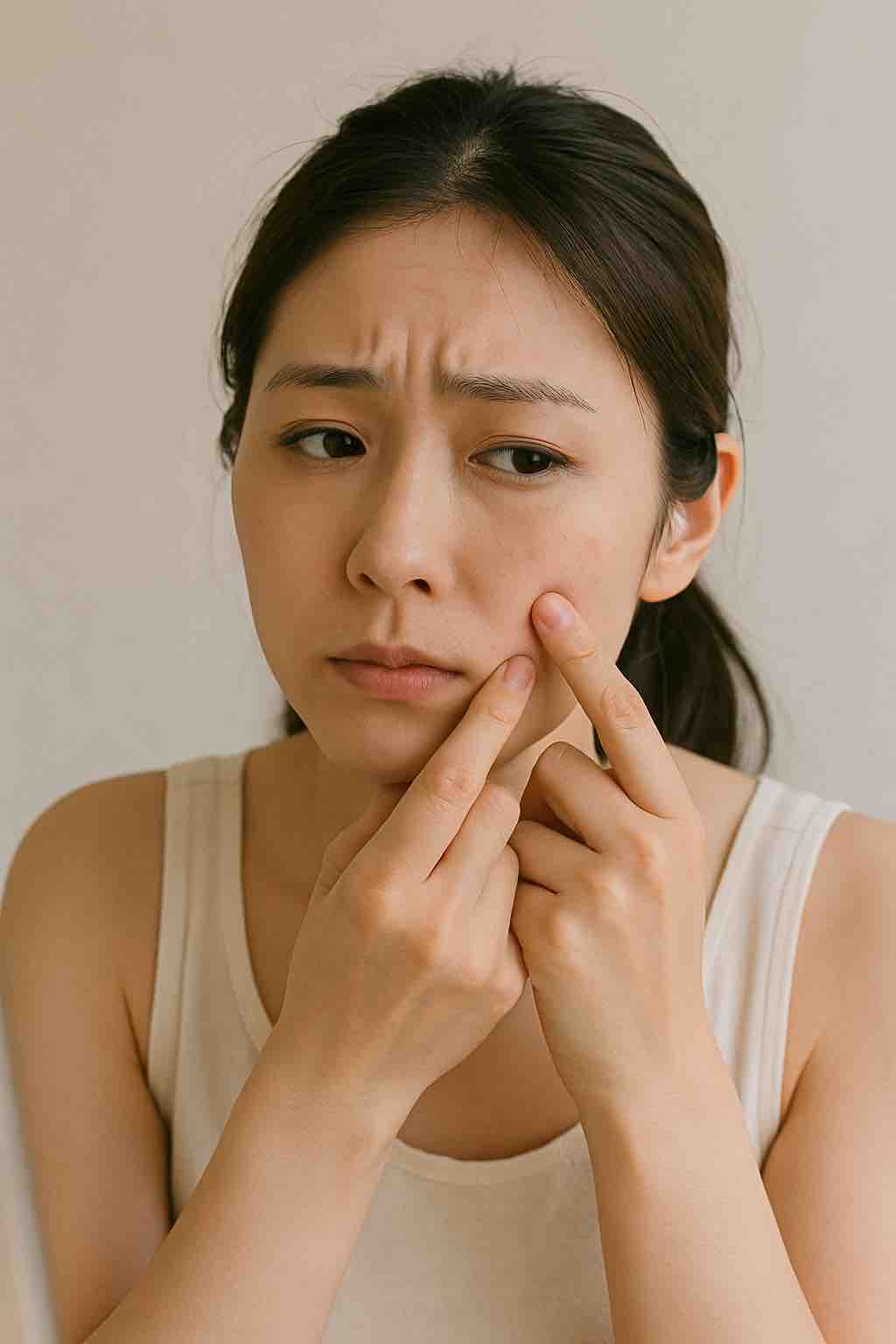 赤ニキビを潰すべきか?そのリスクと影響